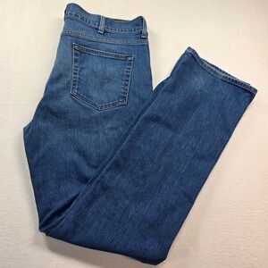 Cremieux Premium Denim Men's Straight Leg Jeans 36x34 Stretch Blue Medium Wash